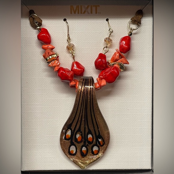 Box Set MixIt Statement Piece Necklace and Earring - Picture 4 of 11